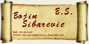 Bojin Šibarević vizit kartica